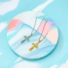 Cross pendant necklace, a fashionable, simple and light luxury gift for women details Picture